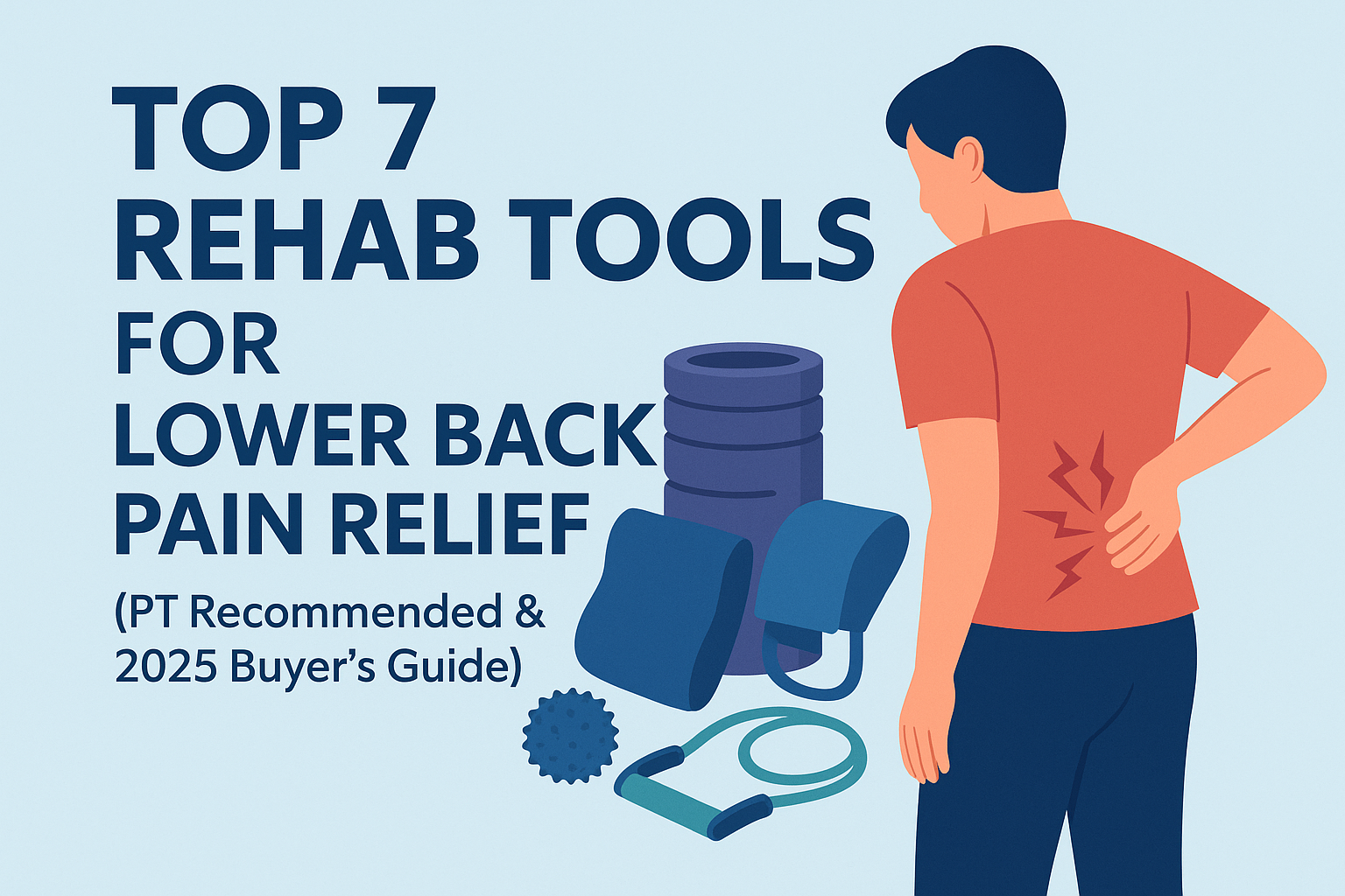 Read more about the article Top 7 Rehab Tools for Lower Back Pain Relief (PT Recommended & 2025 Buyers Guide)