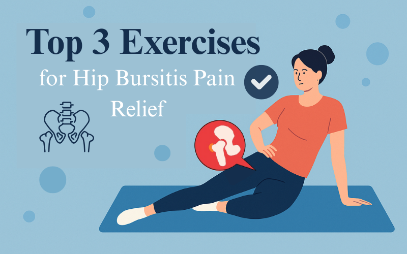 Read more about the article Top 3 Exercises for Hip Bursitis Pain – Physical Therapist Recommended (2025 Edition)