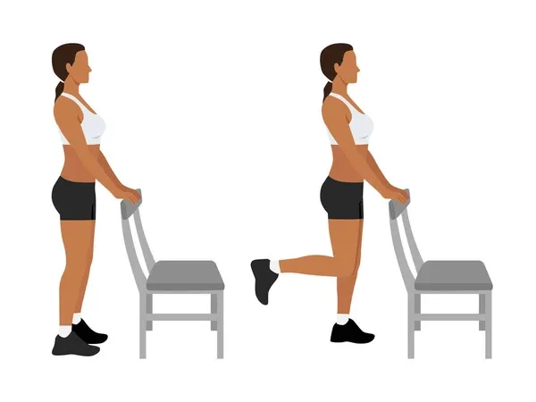 Best Exercises for Osteoporosis: Standing Leg Curl