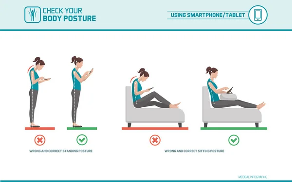 Stretches for Rounded Shoulders: When texting: Bring the Phone Up