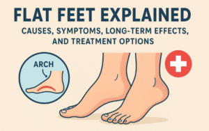 Read more about the article Flat Feet Explained: Causes, Symptoms, Long-Term Effects, and Treatment Options (2025 Edition)
