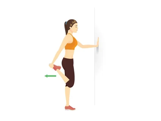 Exercises to Relieve Hip Pain: Standing Quad Stretch